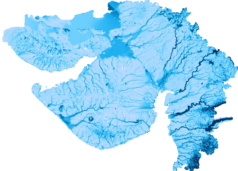 Gujarat flood map