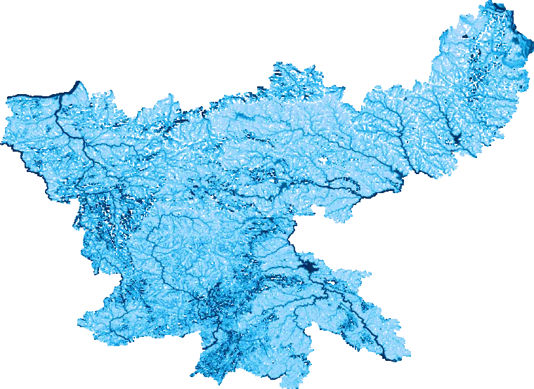 Jharkhand flood map