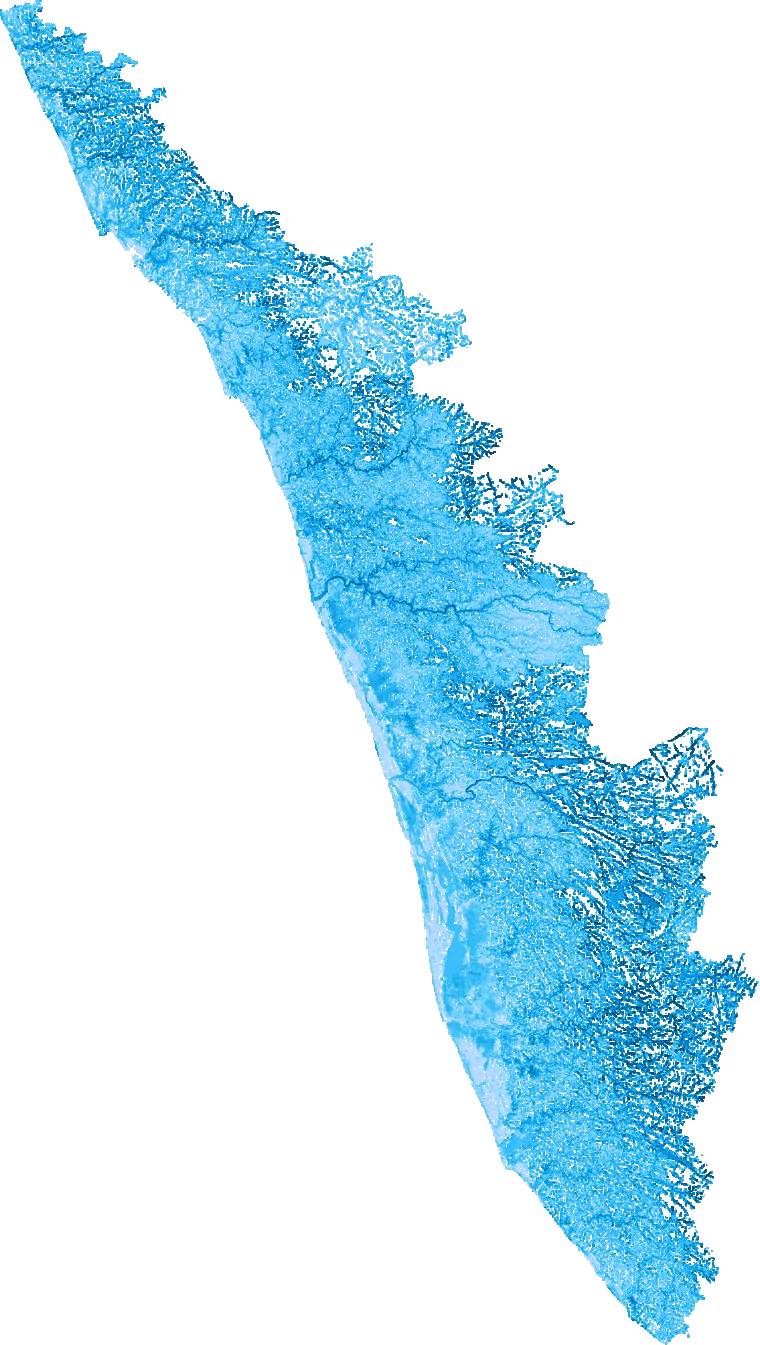 Kerala flood map