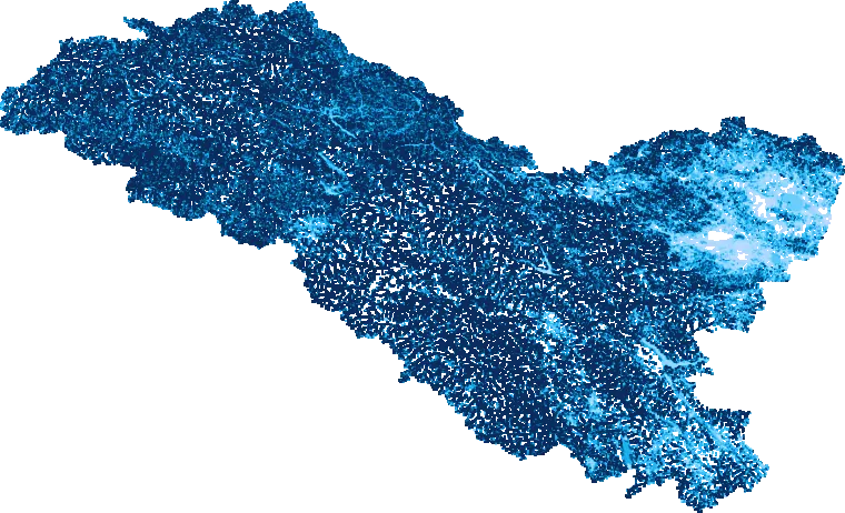 Ladakh flood map