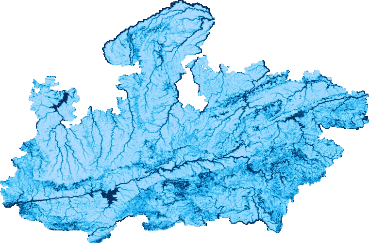 Madhya Pradesh flood map