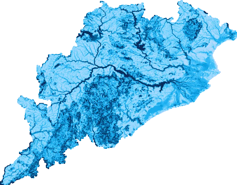 Odisha flood map