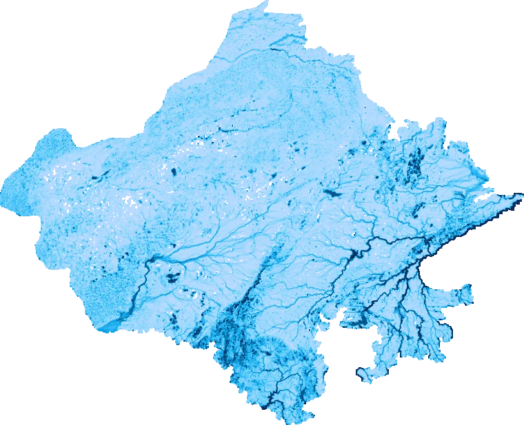 Rajasthan flood map