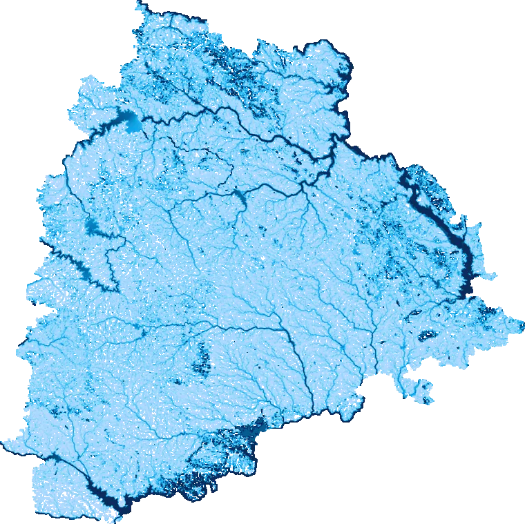 Telangana flood map