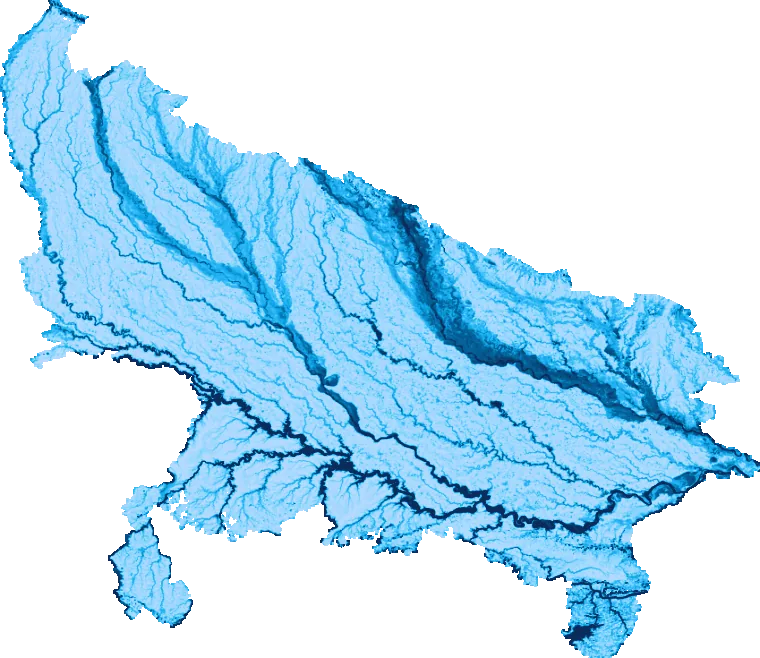 Uttar Pradesh flood map