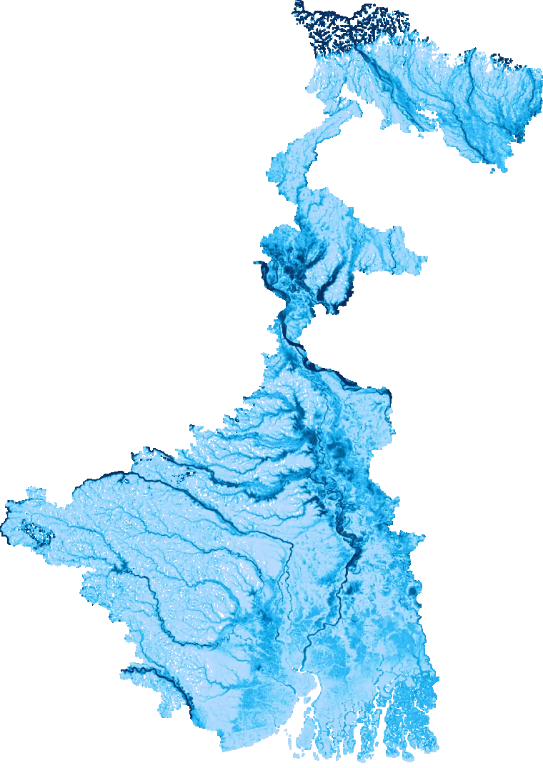 West Bengal flood map
